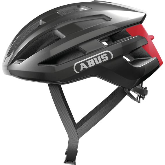 ABUS kask rowerowy POWERDOME srebrny, Kolor: srebrny, Rozmiar: 54-58