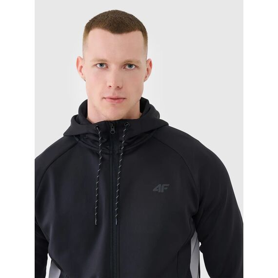 4F bluza dresowa męska trenigowa 4FWSS25TFSWM513 czarna, Kolor: czarny, Rozmiar: XXL, 4 zdjęcie 4F bluza dresowa męska trenigowa 4FWSS25TFSWM513 czarna, Kolor: czarny, Rozmiar: XXL, 4 zdjęcie