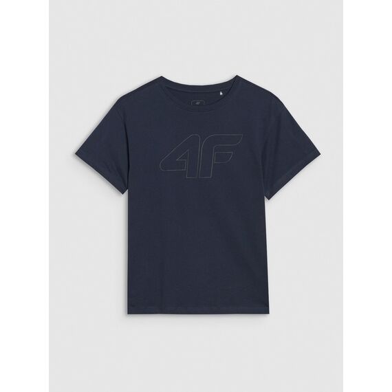 4F t-shirt dziecięcy koszulka dla dziewczynki oversize 4FJWMM00TTSHF2333 granatowy, Kolor: granatowy, Rozmiar: 164, 5 zdjęcie
