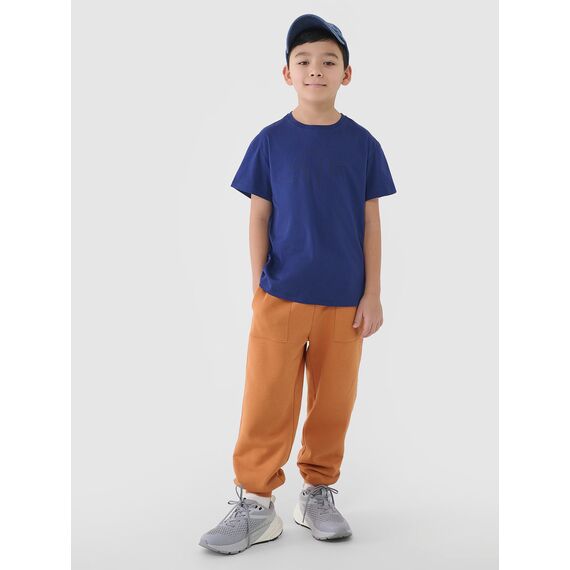 4F koszulka bawełniana t-shirt dla chłopca 4FJWSS25TTSHM2325 niebieska, Kolor: niebieski, Rozmiar: 128, 2 zdjęcie