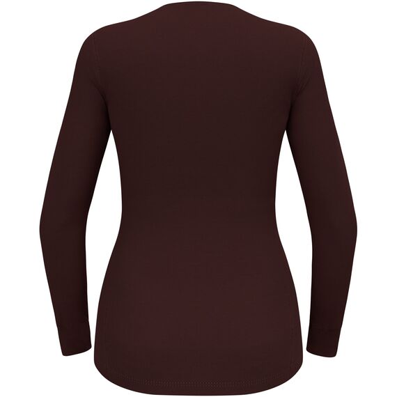 ODLO koszulka termoaktywna damska z długim rękawem brązowa, Kolor: brązowy, Waga: 0.2, Rozmiar: S, 2 zdjęcie