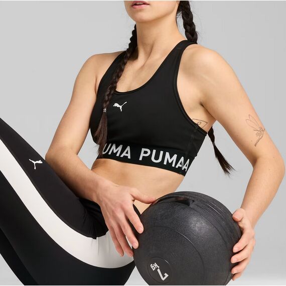 PUMA biustonosz sportowy do ćwiczeń 4KEEPS ELASTIC czarny, Kolor: czarny, Rozmiar: S, 5 zdjęcie