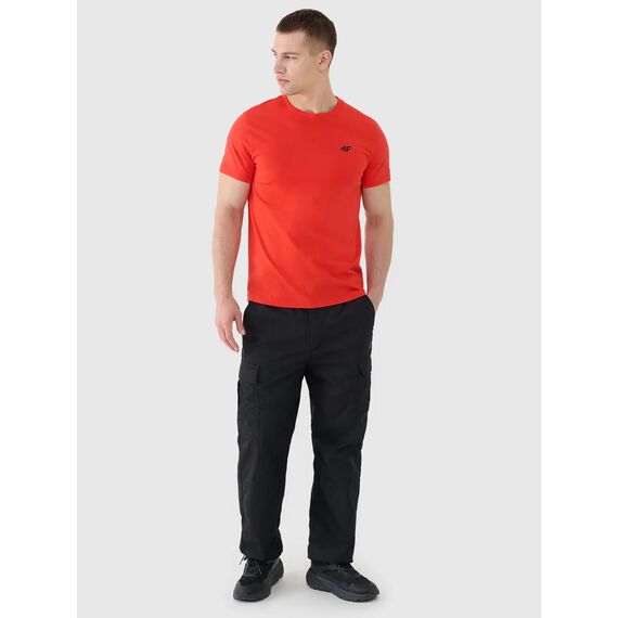 4F t-shirt męski koszulka bawełniana 4FWMM00TTSHM2256 czerwony, Kolor: czerwony, Rozmiar: L, 2 zdjęcie
