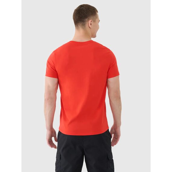 4F t-shirt męski koszulka bawełniana 4FWMM00TTSHM2256 czerwony, Kolor: czerwony, Rozmiar: L, 4 zdjęcie