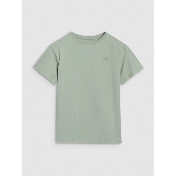 4F koszulka bawełniana t-shirt dla chłopca 4FJWSS25TTSHM2324 zielona, Kolor: zielony, Rozmiar: 122, 5 zdjęcie