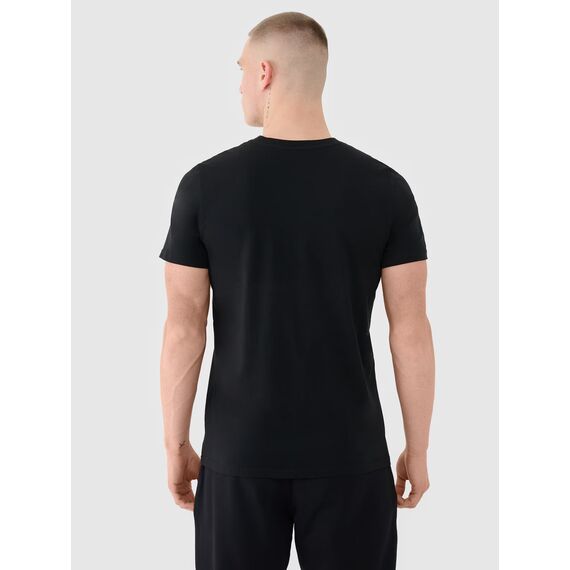 4F t-shirt męski koszulka bawełniana 4FWMM00TTSHM2256 czarny, Kolor: czarny, Rozmiar: S, 3 zdjęcie