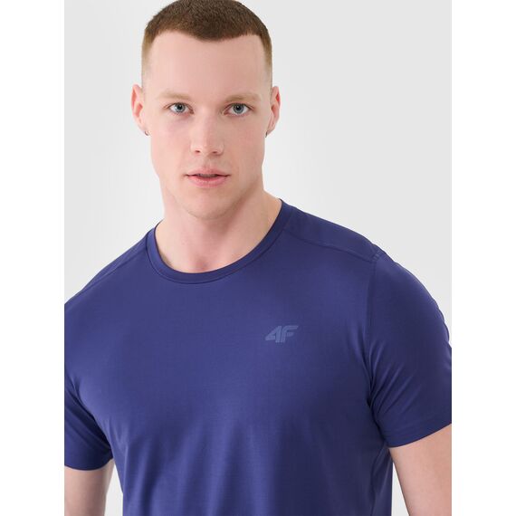 4F t-shirt do ćwiczeń koszulka męska 4FWSS25TFTSM1343 granatowa, Kolor: granatowy, Rozmiar: M, 4 zdjęcie