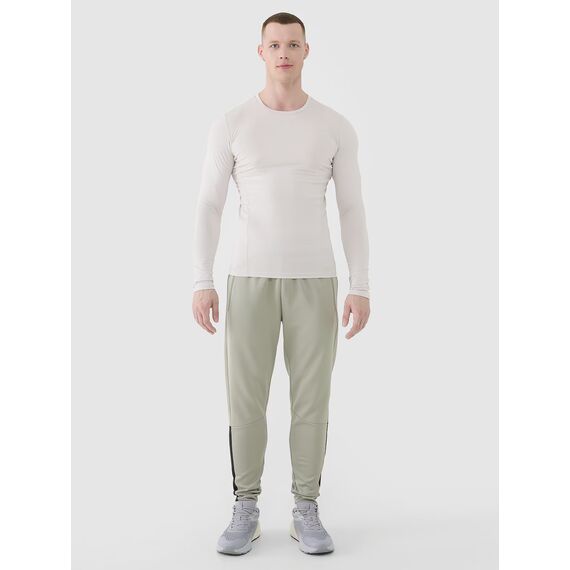 4F longsleeve koszulka z długim rękawem męska 4FWSS25TFLOM372 kremowy, Kolor: biały, Rozmiar: S, 4 zdjęcie