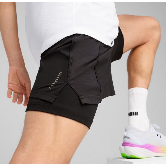 PUMA spodenki do biegania krótkie męskie M RUN VELOCITY 2IN1 czarne, Kolor: czarny, Rozmiar: XXL, 3 zdjęcie