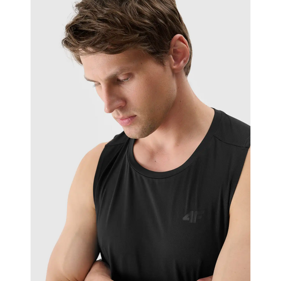 4F bezrękawnik męski koszulka do ćwiczeń 4FWSS25TFSLM460 czarny, Kolor: czarny, Rozmiar: M, 3 zdjęcie