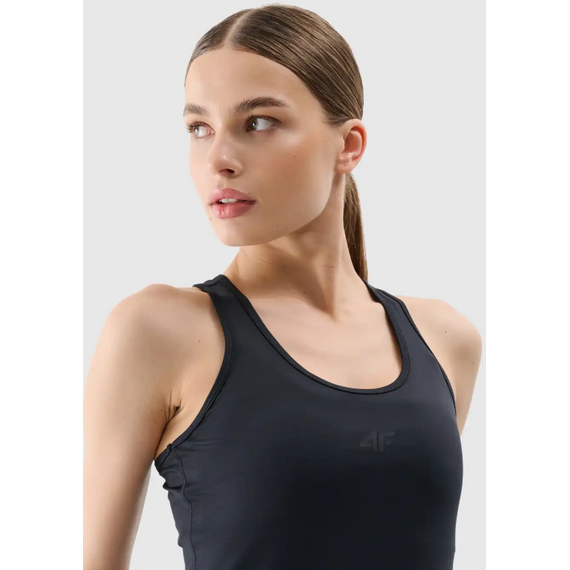4F koszulka bezrękawów damska do ćwiczeń 4FRSS25TFSLF414 czarna, Kolor: czarny, Rozmiar: S, 4 zdjęcie 4F koszulka bezrękawów damska do ćwiczeń 4FRSS25TFSLF414 czarna, Kolor: czarny, Rozmiar: S, 4 zdjęcie
