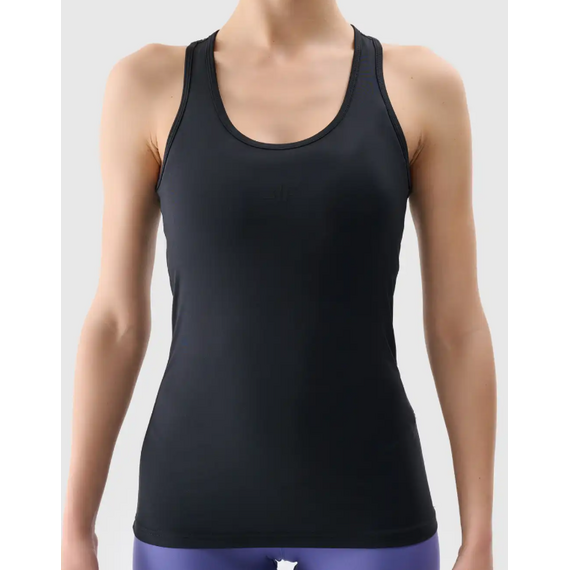 4F koszulka bezrękawów damska do ćwiczeń 4FRSS25TFSLF414 czarna, Kolor: czarny, Rozmiar: XS, 2 zdjęcie 4F koszulka bezrękawów damska do ćwiczeń 4FRSS25TFSLF414 czarna, Kolor: czarny, Rozmiar: XS, 2 zdjęcie