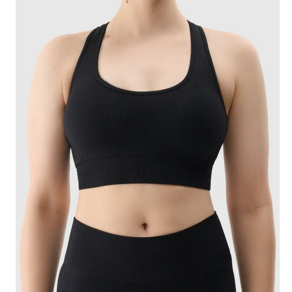 4F biustonosz sportowy damski do ćwiczeń 4FRSS25USBAF154 czarny, Kolor: czarny, Rozmiar: M/L