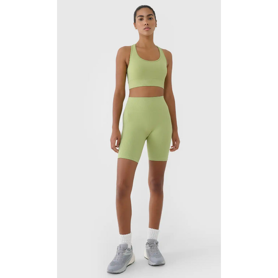 4F legginsy krótkie damskie do ćwiczeń 4FRSS25TFSTF022 zielone, Kolor: zielony, Rozmiar: XS/S, 5 zdjęcie 4F legginsy krótkie damskie do ćwiczeń 4FRSS25TFSTF022 zielone, Kolor: zielony, Rozmiar: XS/S, 5 zdjęcie