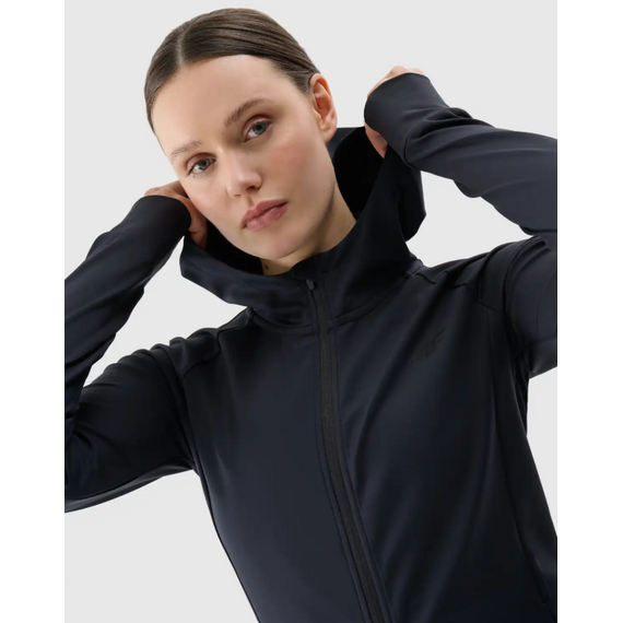 4F bluza damska dresowa sportowa treningowa z kapturem 4FRSS25TFSWF467 czarna, Kolor: czarny, Rozmiar: M, 5 zdjęcie 4F bluza damska dresowa sportowa treningowa z kapturem 4FRSS25TFSWF467 czarna, Kolor: czarny, Rozmiar: M, 5 zdjęcie