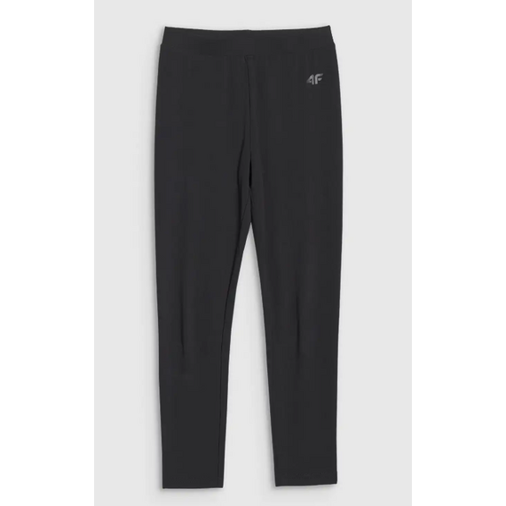 4F legginsy dziecięce bawełniane 4FJWMM00TTIGF220 czarne, Kolor: czarny, Rozmiar: 158