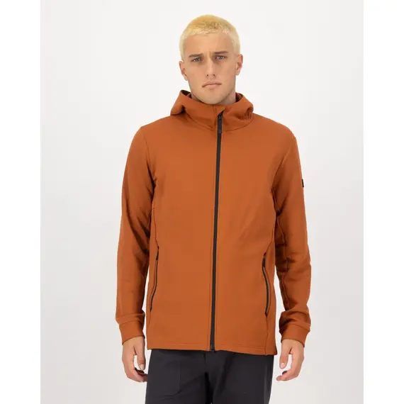 Mons Royale bluza męska Arcadia Merino Fleece Hoody Ginger, Rozmiar: M