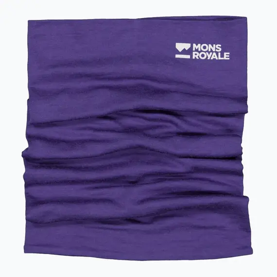 Mons Royale komin Unisex Double Up Merino Neckwarmer Acc Lock Up Violet