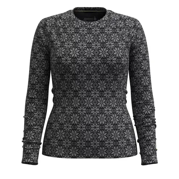 Smartwool koszulka damska Classic Thermal Merino Base Layer Crew black digi snow, Rozmiar: S