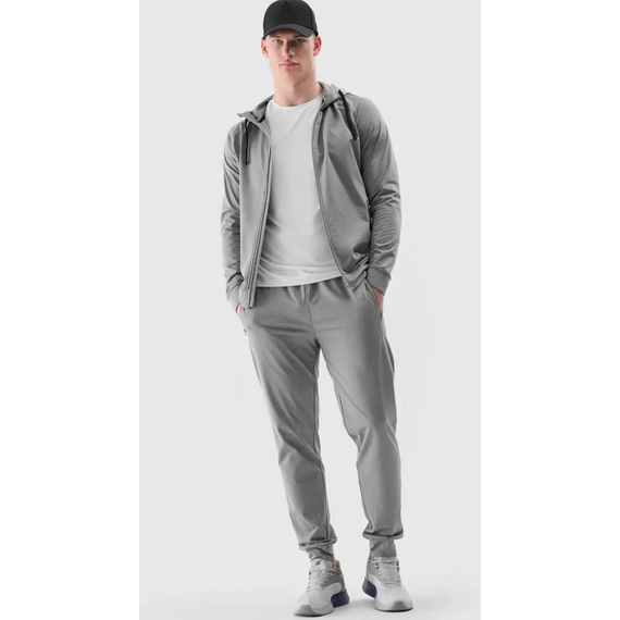4F spodnie dresowe męskie treningowe 4FWSS25TFTRM0835 szare, Kolor: szary, Rozmiar: XXL, 2 zdjęcie