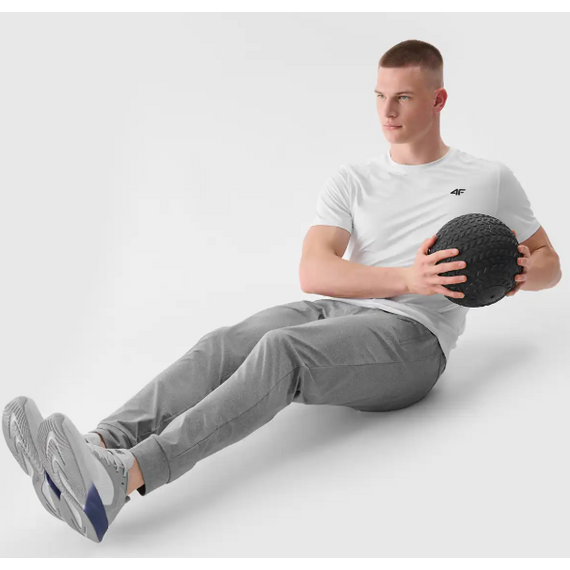 4F t-shirt do ćwiczeń koszulka męska 4FWSS25TFTSM1343 biała, Kolor: biały, Rozmiar: XL, 2 zdjęcie