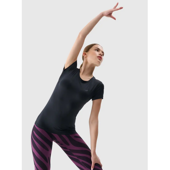 4F koszulka damska bezrękawnik treningowy 4FRSS25TFTSF1235 czarna, Kolor: czarny, Rozmiar: XS, 3 zdjęcie