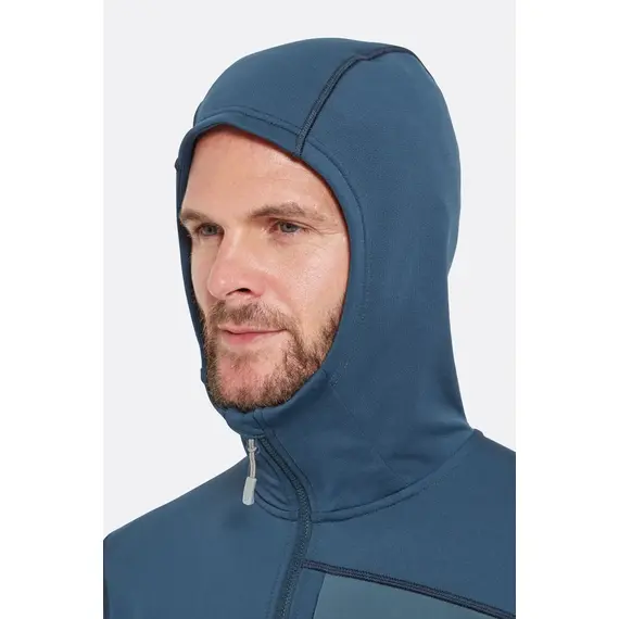 Rab bluza męska z kapturem Superflux Hoody Tempest Blue, Rozmiar: M, 3 zdjęcie