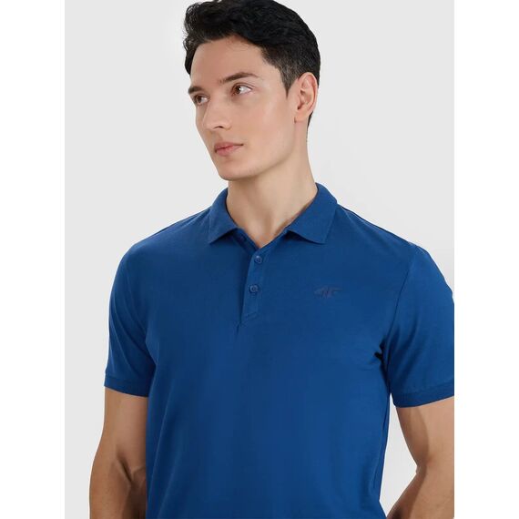 4F koszulka męska bawełniane polo 4FWMM00TPTSM367 granatowa, Kolor: granatowy, Rozmiar: XXL, 6 zdjęcie