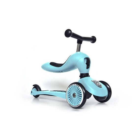 SCOOTANDRIDE Highwaykick 1 2w1 Jeździk i hulajnoga 1-5 lat niebieska