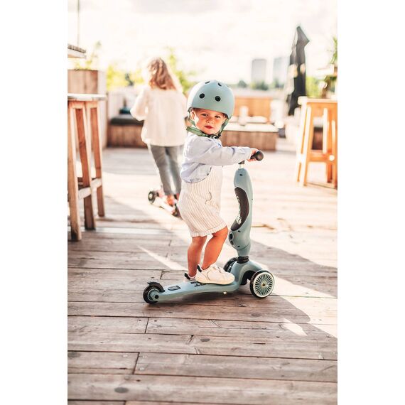 SCOOTANDRIDE Highwaykick 1 2w1 Jeździk i hulajnoga 1-5 lat granatowa