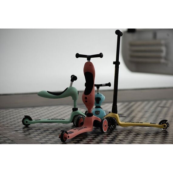 SCOOTANDRIDE Highwaykick 1 2w1 Jeździk i hulajnoga 1-5 lat czerwona