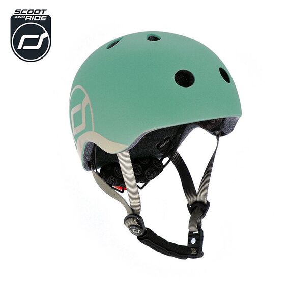 SCOOTANDRIDE Kask XXS-S dla dzieci 1-5 lat zielony