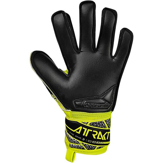 REUSCH rękawice bramkarskie Attrakt Silver Junior, Kolor: żółty, Rozmiar: 4, 6 zdjęcie