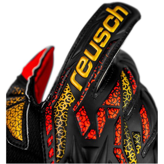 REUSCH rękawice bramkarskie Attrakt Silver Junior, Kolor: czarny, Rozmiar: 6, 4 zdjęcie