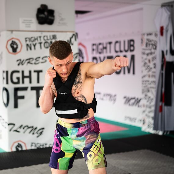 HMS kamizelka treningowa crossfit z obciążeniem regulowana 9g KOR09 czarna, Kolor: czarny, Waga: 9, Rozmiar: one size, 11 zdjęcie