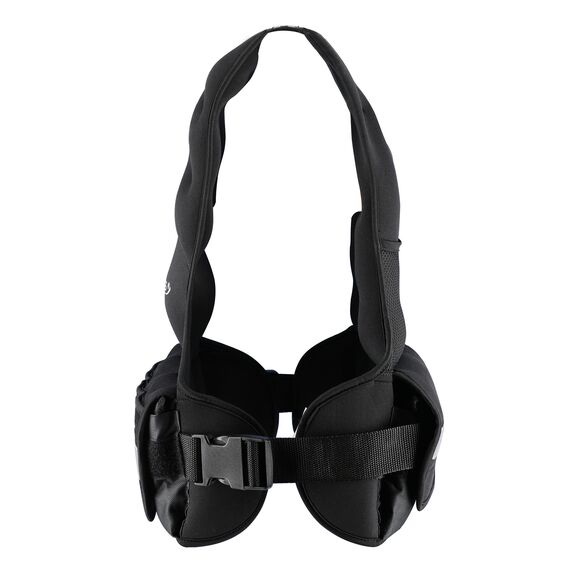 HMS kamizelka treningowa crossfit z obciążeniem regulowana 9g KOR09 czarna, Kolor: czarny, Waga: 9, Rozmiar: one size, 4 zdjęcie