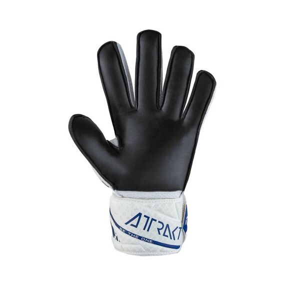 Rękawice bramkarskie dziecięce REUSCH Attrakt Solid Junior białe, Kolor: biały, Rozmiar: 4, 3 zdjęcie