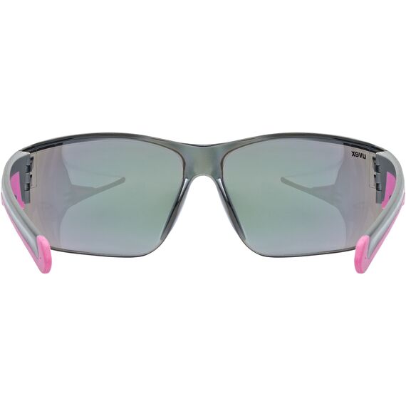 Okulary rowerowe UVEX Equate szaro różowe