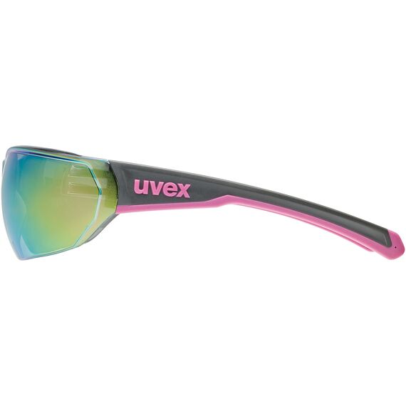 Okulary rowerowe UVEX Equate szaro różowe