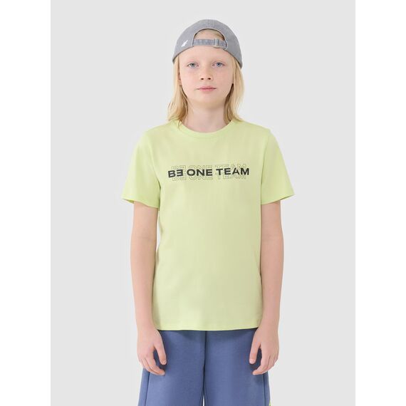 4F t-shirt bawełniany koszulka chłopięca 4FJWSS25TTSHM2186 zielona, Kolor: zielony, Rozmiar: 140, 3 zdjęcie 4F t-shirt bawełniany koszulka chłopięca 4FJWSS25TTSHM2186 zielona, Kolor: zielony, Rozmiar: 140, 3 zdjęcie