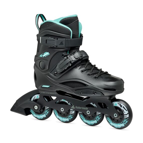 ROLLERBLADE RB80 rolki damskie do jazdy slalomowej czarne/niebieskie
