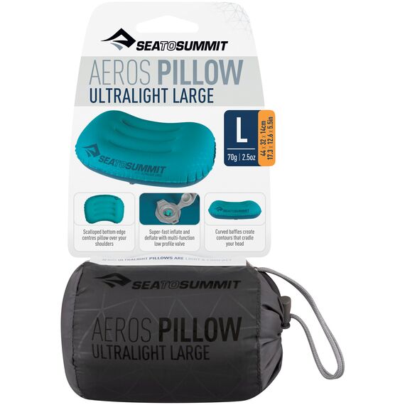 Poduszka SEA TO SUMMIT Aeros Ultralight Pillow, Kolor: szary, Rozmiar: 36x26cm Poduszka SEA TO SUMMIT Aeros Ultralight Pillow, Kolor: szary, Rozmiar: 36x26cm