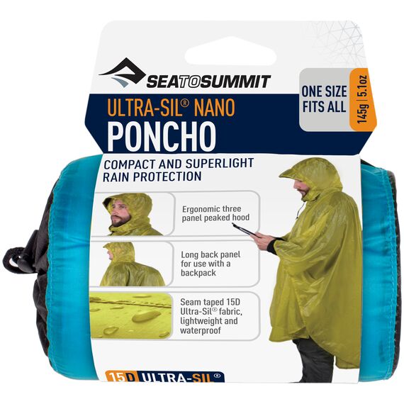 Poncho SEA TO SUMMIT Ultra-Sil™ Nano niebieski, Kolor: niebieski, Rozmiar: one size