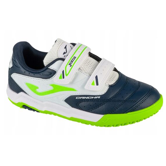 JOMA buty dziecięce piłkarskie halówki CAJS2503INV CANCHA JR 2503 zielone, Kolor: zielony, Rozmiar: 27