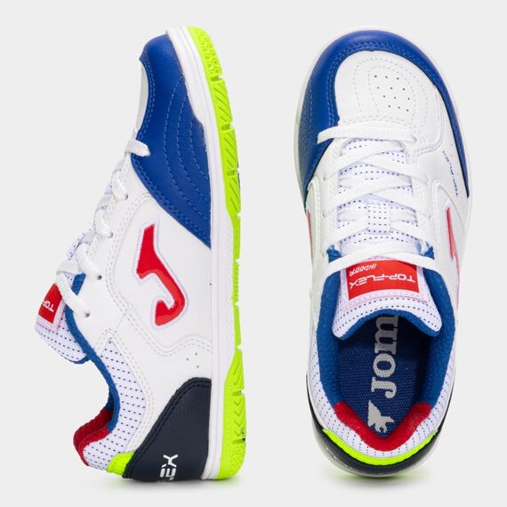 JOMA buty dziecięce piłkarskie halówki TPJS2502IN TOP FLEX białe, Kolor: biały, Rozmiar: 38, 5 zdjęcie