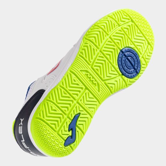 JOMA buty dziecięce piłkarskie halówki TPJS2502IN TOP FLEX białe, Kolor: biały, Rozmiar: 33, 4 zdjęcie