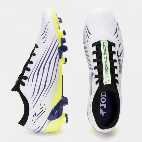 JOMA PROPULSION buty piłkarskie korki lanki męskie PROS2502FG białe, Kolor: biały, Rozmiar: 42, 3 zdjęcie