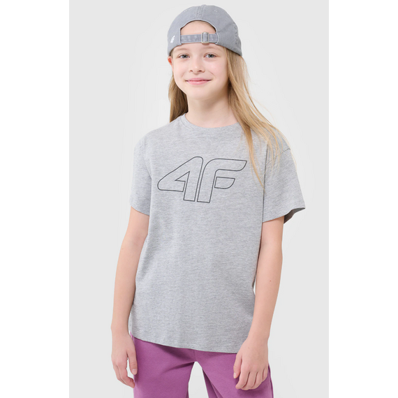 4F koszulka sportowa t-shirt 4FJWMM00TTSHF2333 szara, Kolor: szary, Rozmiar: 164