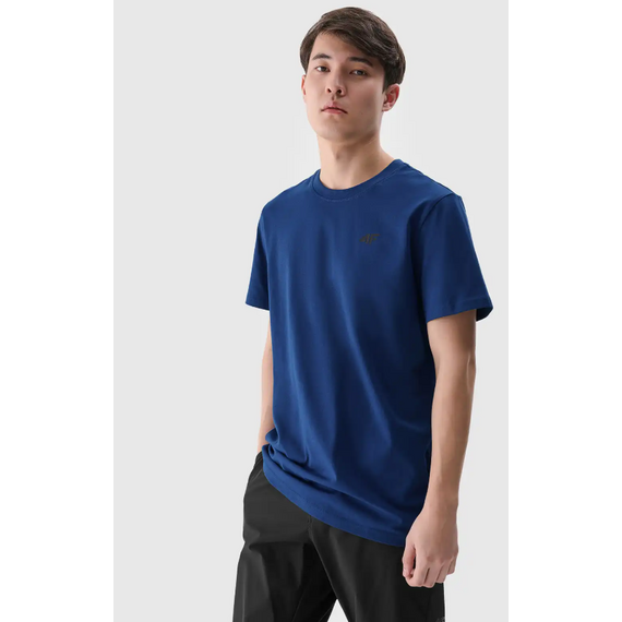 4F t-shirt męski koszulka bawełniana 4FWMM00TTSHM2256 niebieska, Kolor: zielony, Rozmiar: L, 4 zdjęcie