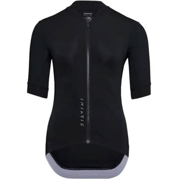 Koszulka rowerowa  z krótkim rękawem  damska SILVINI Women Jersey TRAFOIA, Kolor: czarny, Rozmiar: L